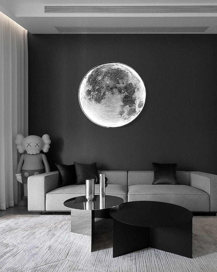WOMO Mond/Erde Runde Wandleuchte-WM6102
