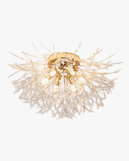 WOMO Dandelion Crystal Flush Mount Ceiling Light-WM1014