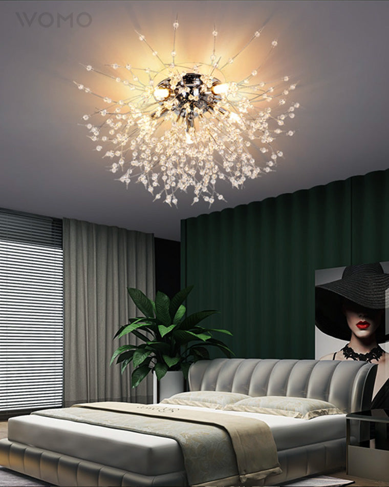 WOMO Dandelion Crystal Flush Mount Ceiling Light-WM1014