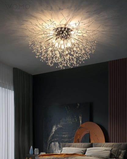 WOMO Dandelion Crystal Flush Mount Ceiling Light-WM1014