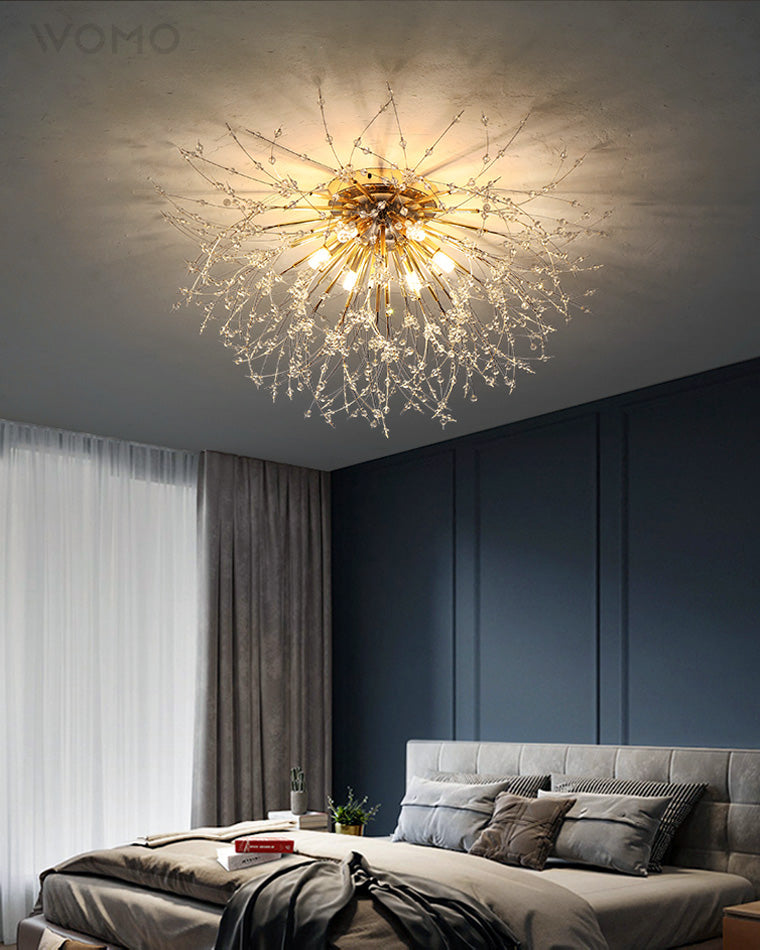 WOMO Dandelion Crystal Flush Mount Ceiling Light-WM1014