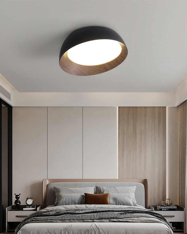 WOMO Asymmetrical Ceiling Light with Wood Grain - WM1016