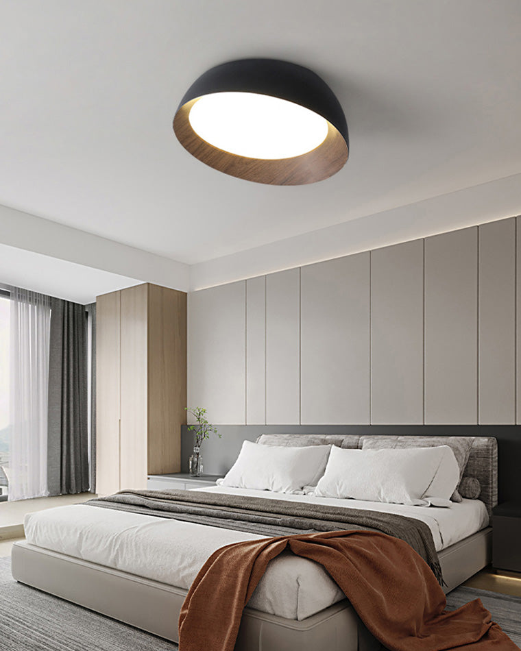 WOMO Asymmetrical Ceiling Light with Wood Grain - WM1016