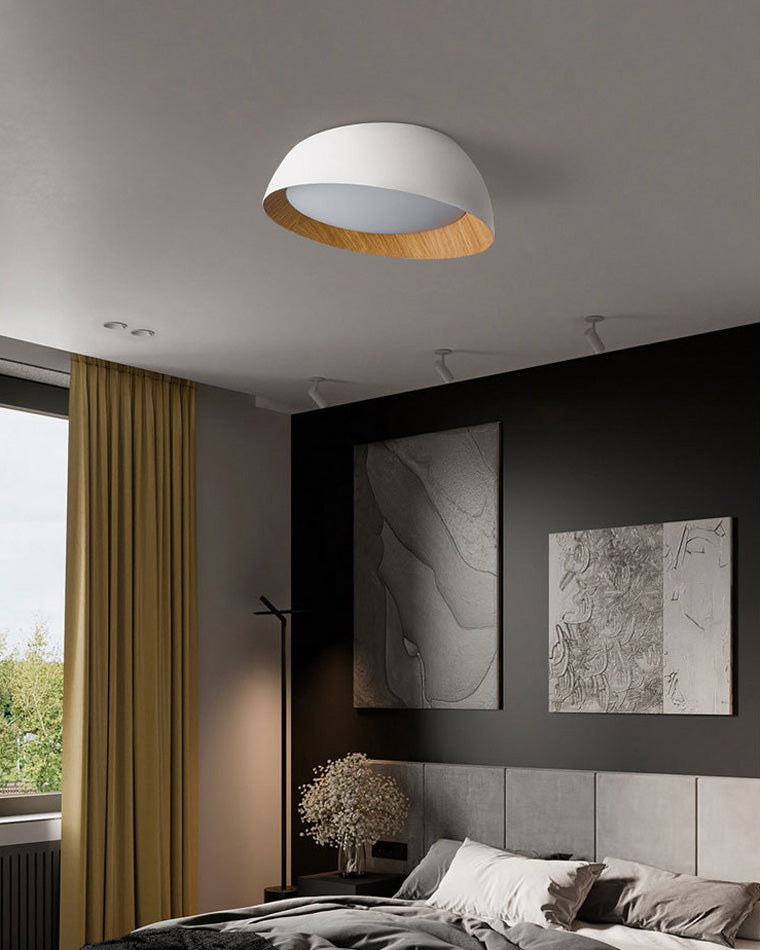 WOMO Asymmetrical Ceiling Light with Wood Grain - WM1016