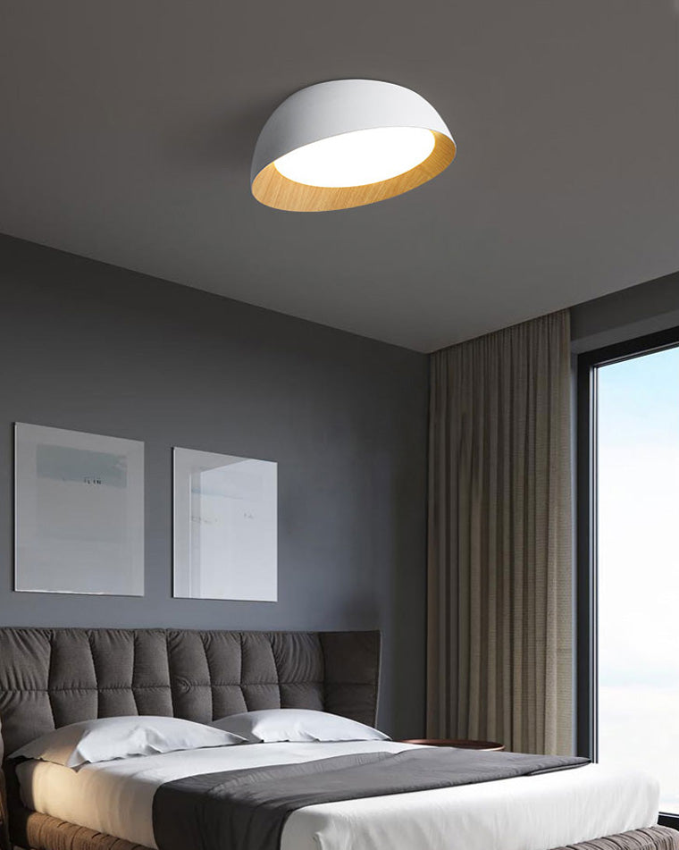 WOMO Asymmetrical Ceiling Light with Wood Grain - WM1016