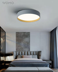 Plafonnier LED rond plat WOMO de style scandinave - WM1017