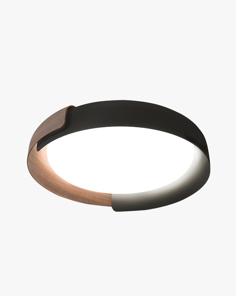 WOMO Plafonnier Rond Veinage Noyer-WM1018