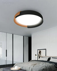 WOMO Plafonnier Rond Veinage Noyer-WM1018