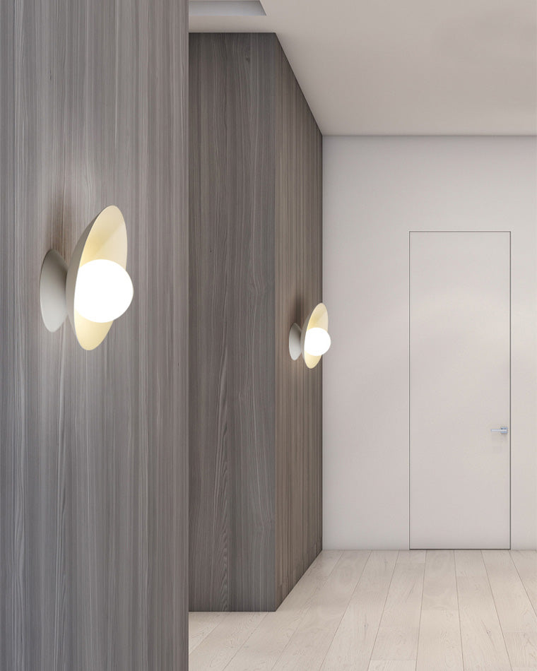 WOMO Asymmetrical Ceiling Light with Frosted Glass Sphere Design - WM1021