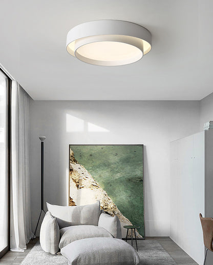WOMO Round Drum Flush Mount Ceiling Light-WM1022