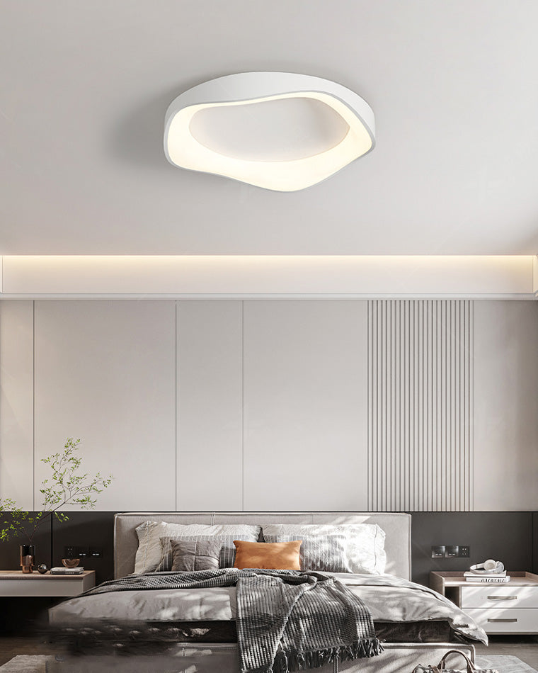 Plafonnier LED rond et plat WOMO moderne-WM1025