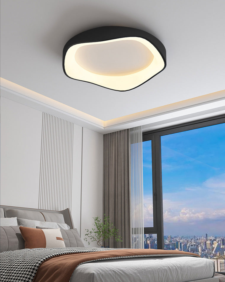 Plafonnier LED rond et plat WOMO moderne-WM1025