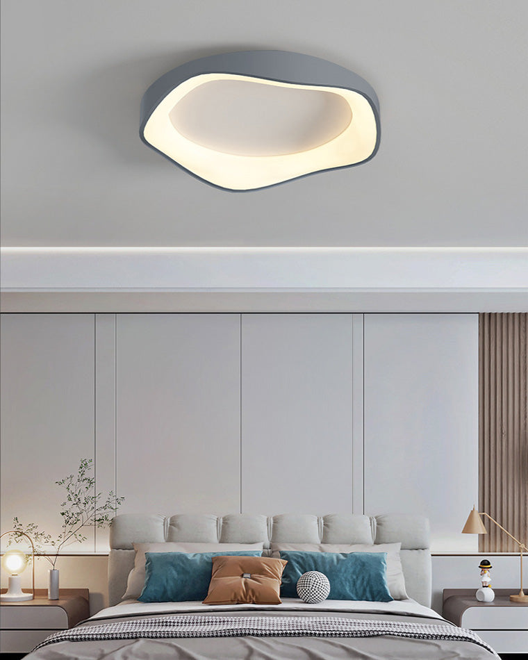 Plafonnier LED rond et plat WOMO moderne-WM1025