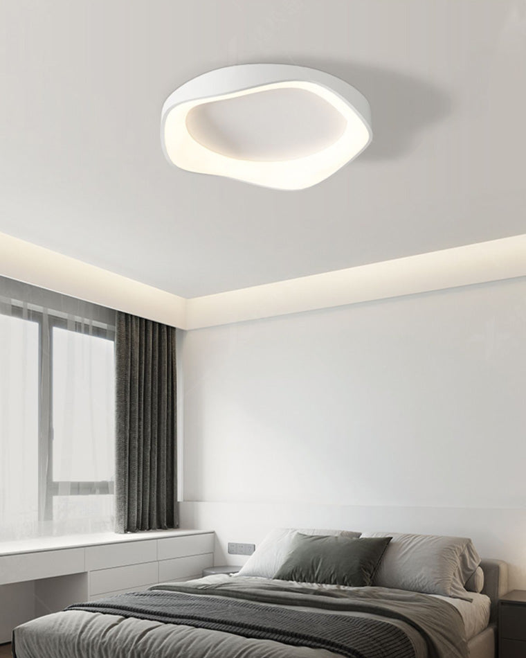 Plafonnier LED rond et plat WOMO moderne-WM1025