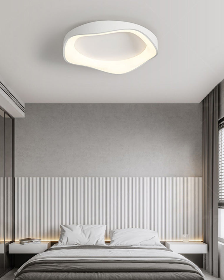 Plafonnier LED rond et plat WOMO moderne-WM1025