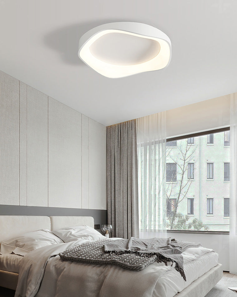Plafonnier LED rond et plat WOMO moderne-WM1025