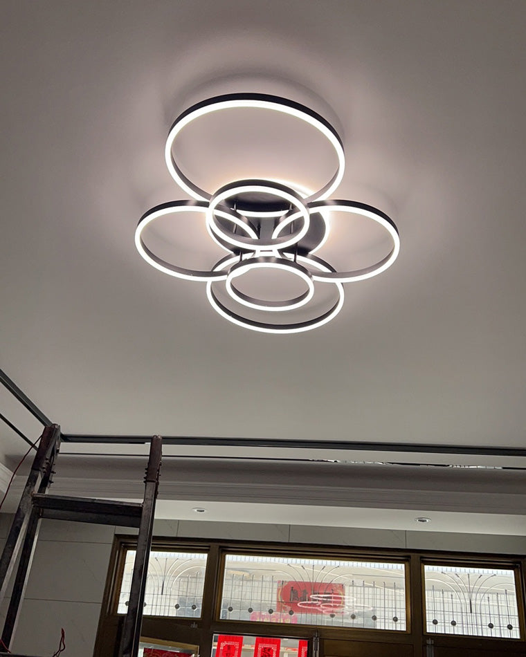 WOMO Runde LED-Deckenleuchte mit Unterputzmontage-WM1032