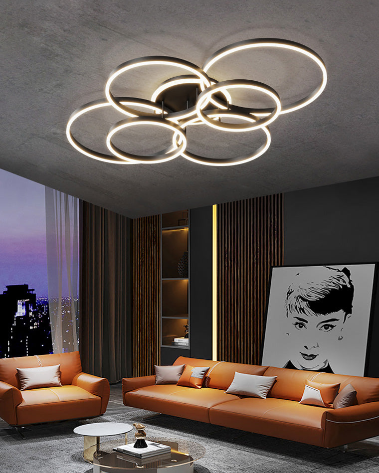 WOMO Runde LED-Deckenleuchte mit Unterputzmontage-WM1032