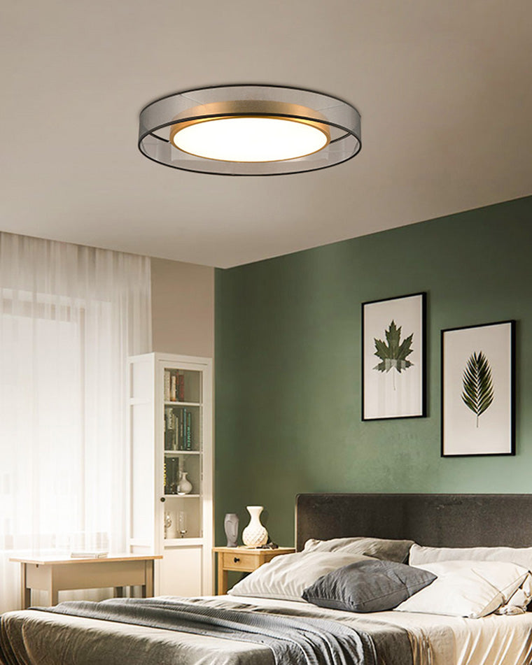 WOMO Plafonnier Rond en Tissu-WM1033