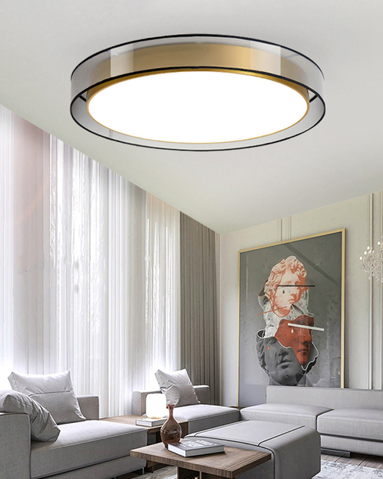 WOMO Plafonnier Rond en Tissu-WM1033