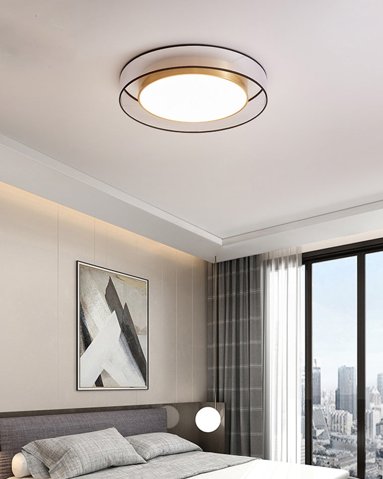 WOMO Plafonnier Rond en Tissu-WM1033