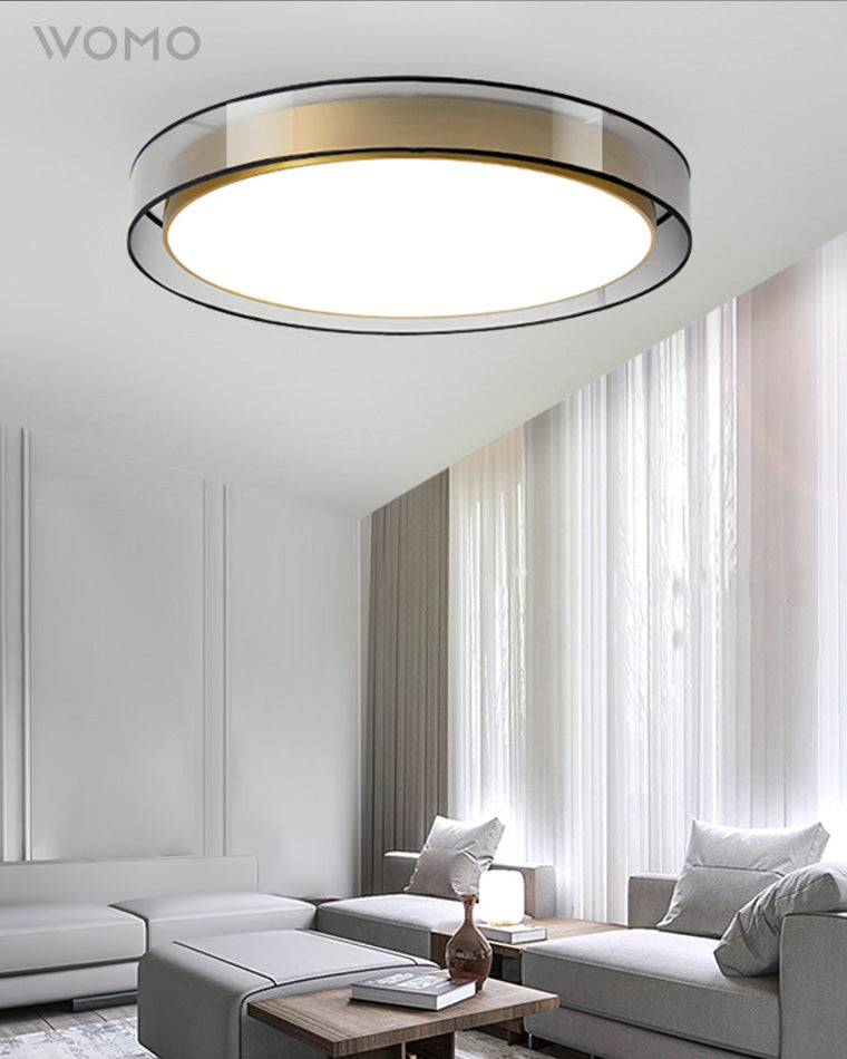 WOMO Plafonnier Rond en Tissu-WM1033