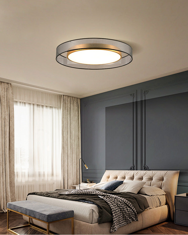 WOMO Plafonnier Rond en Tissu-WM1033