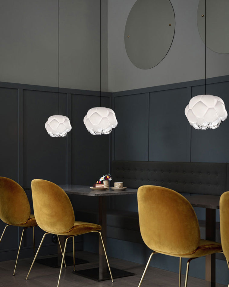 WOMO Cloud Milchglas Deckenleuchte mundgeblasenem Glas-WM1036