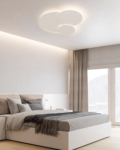 WOMO Round Flat Flush Mount Ceiling Light-WM1085