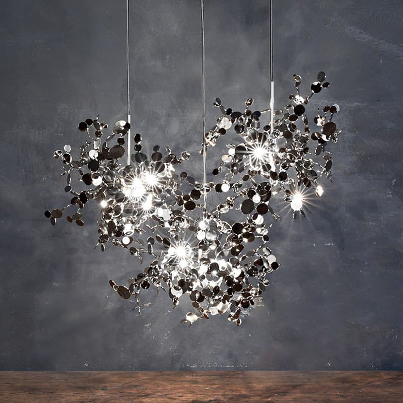 WOMO Cluster Pendant Light Silver Gold Dining Table Modern-WM2042