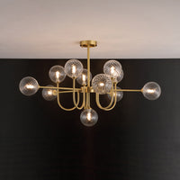 WOMO Lustre Mid Century à Boule de Verre Chambre-WM2255