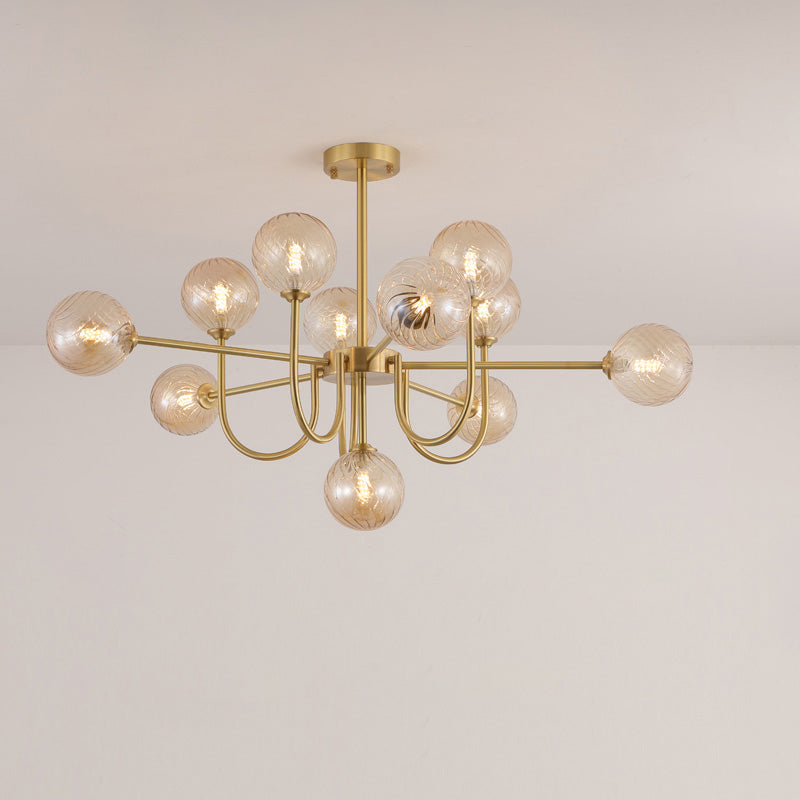 WOMO Mid Century Kronleuchter Glaskugel schlafzimmer-WM2255