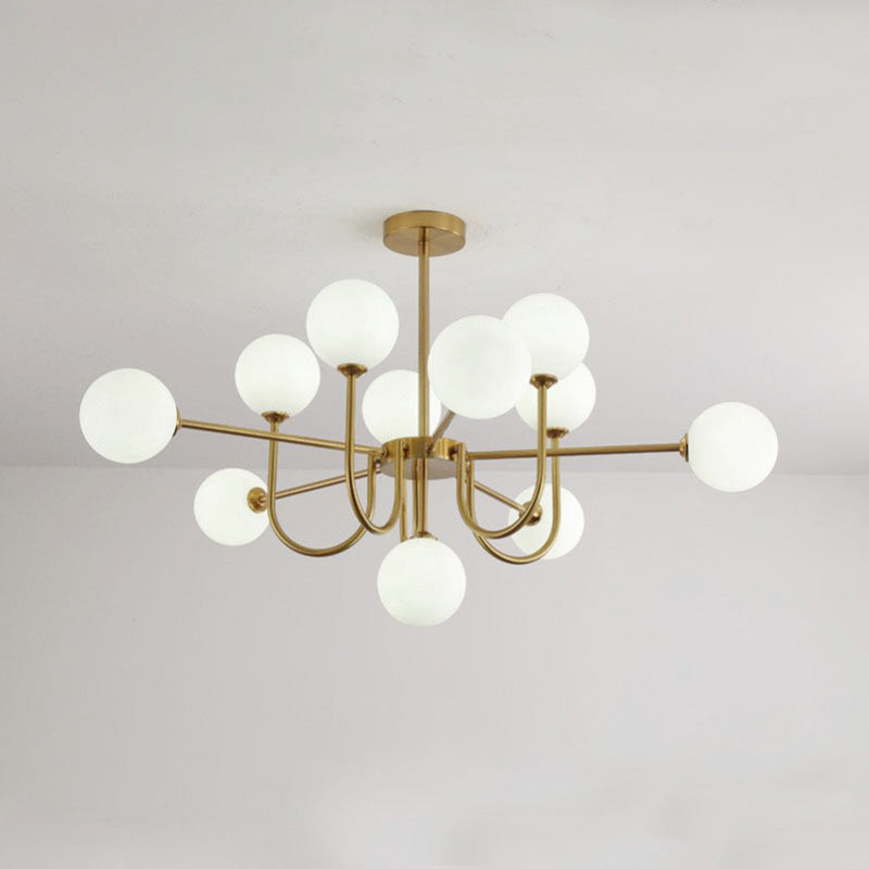 WOMO Mid Century Kronleuchter Glaskugel schlafzimmer-WM2255