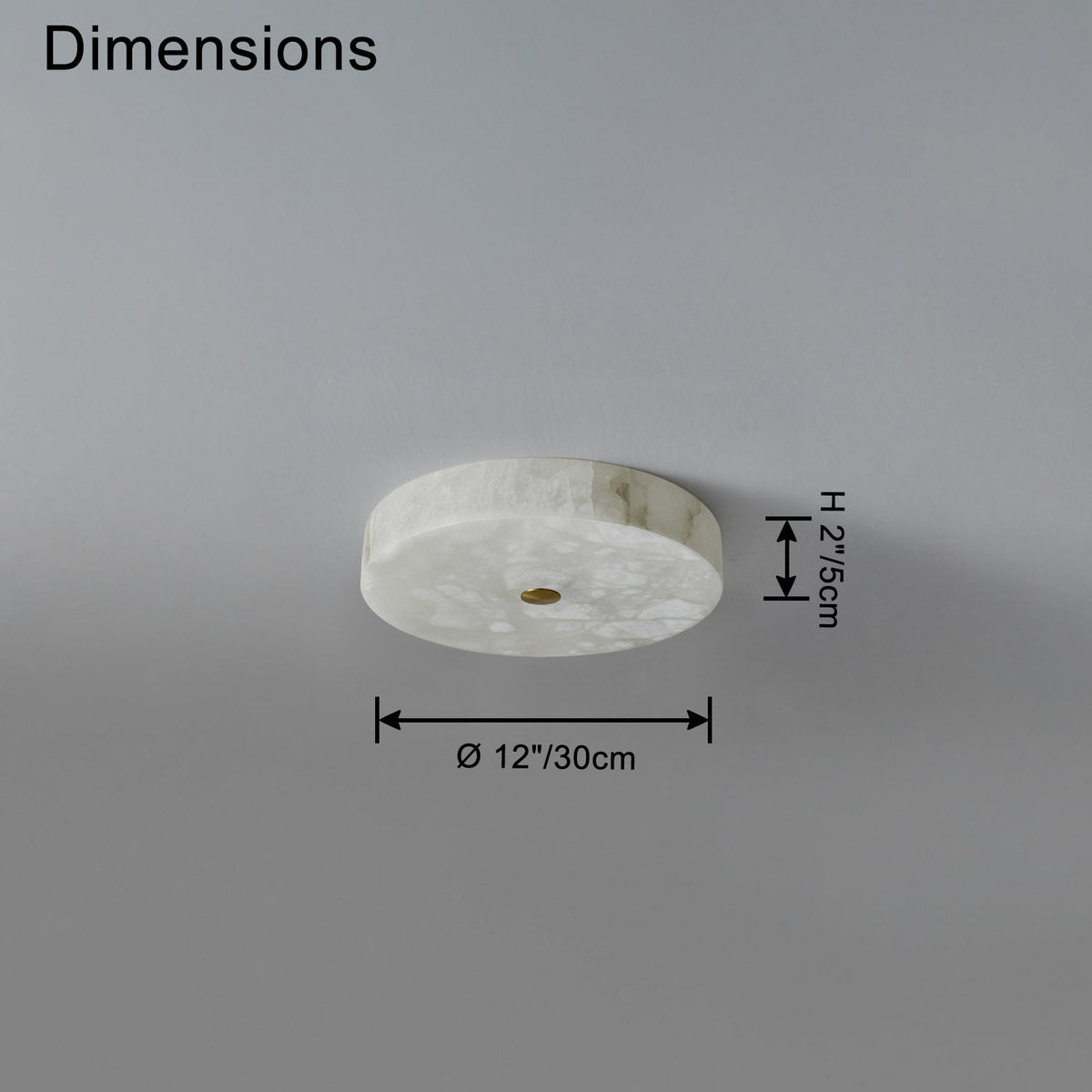 WOMO Plafonnier moderne rond en albâtre-WM1118