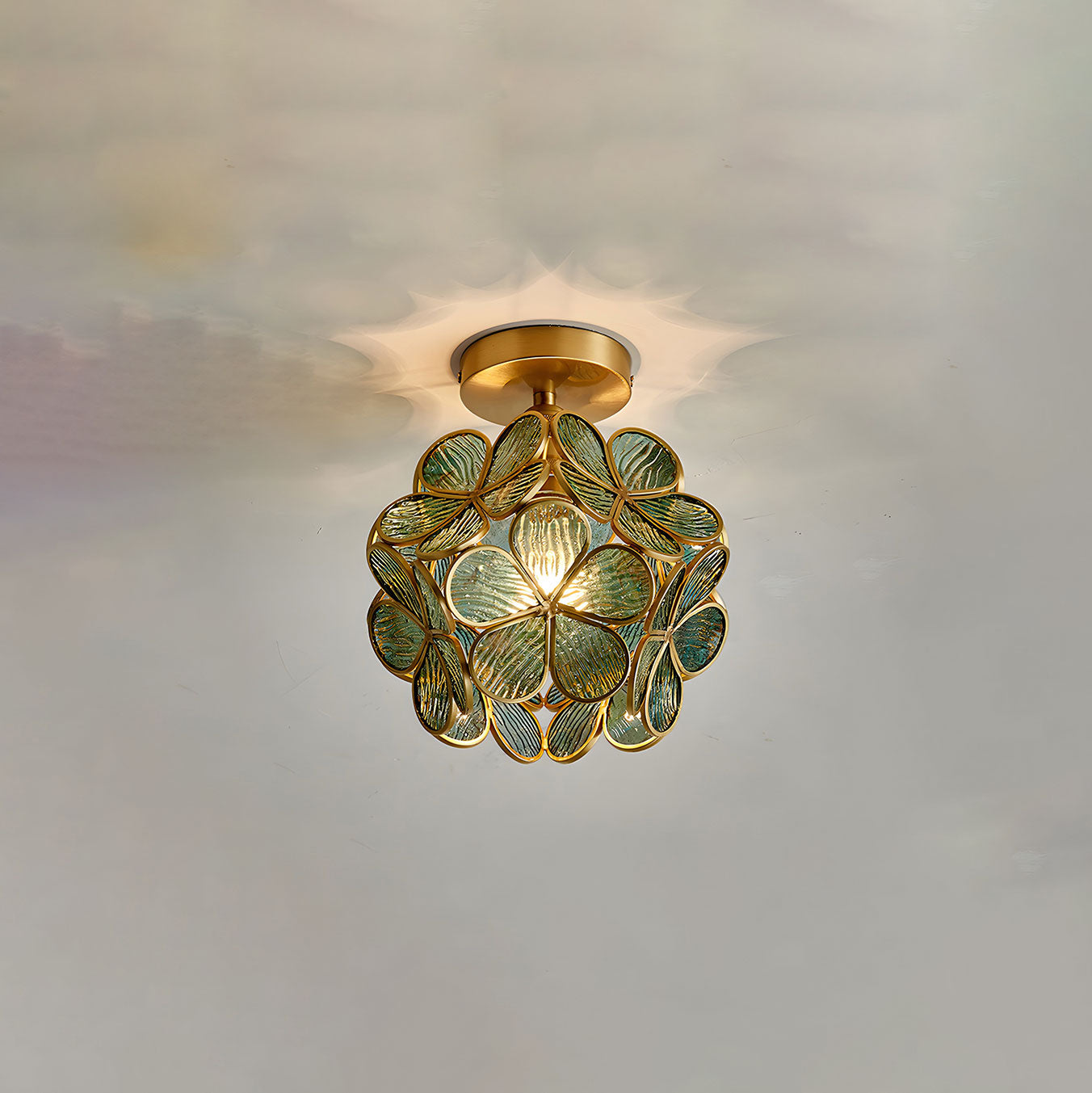 WOMO Tiffany Ceiling Lamp Floral-WM1128