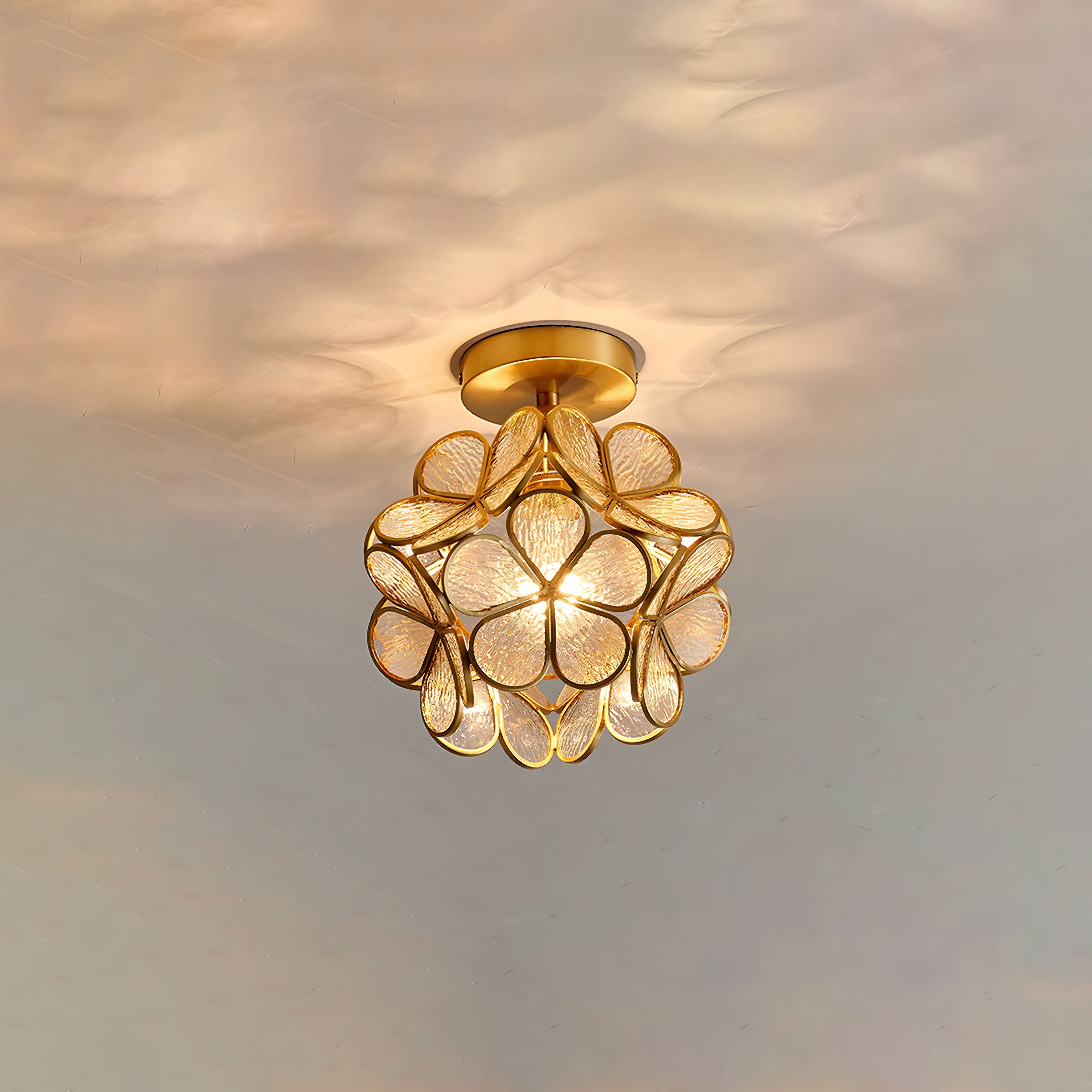 WOMO Tiffany Ceiling Lamp Floral-WM1128
