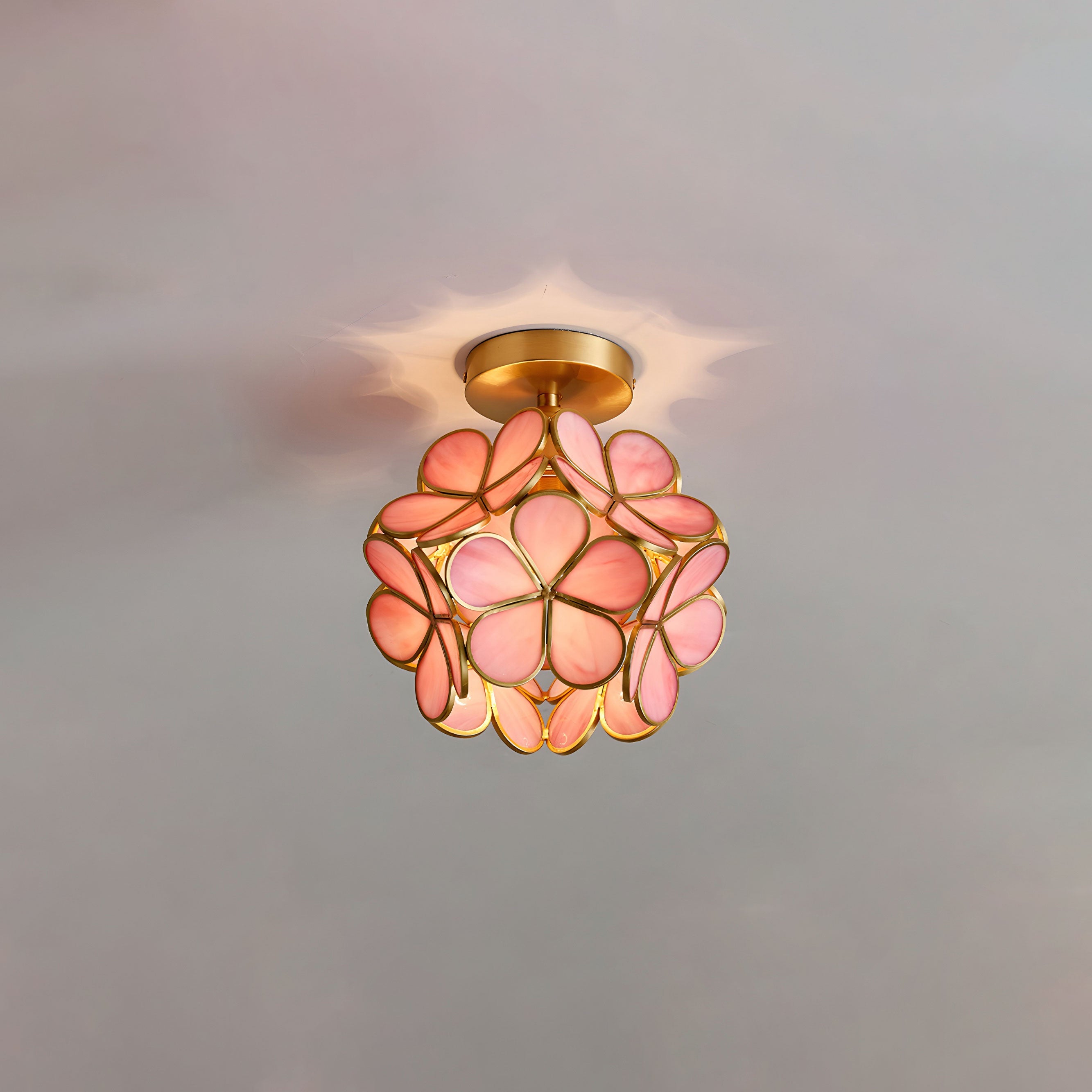 WOMO Tiffany Ceiling Lamp Floral-WM1128