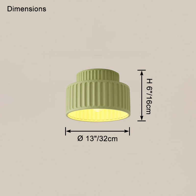 WOMO Japandi Drum Ceiling Light - WM1148