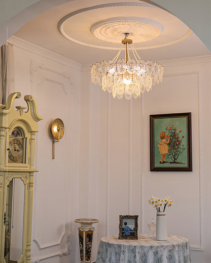 WOMO Tiered Textured Glass Chandelier-WM2208