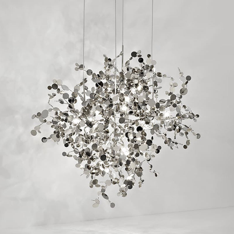 WOMO Cluster Pendant Light Silver Gold Dining Table Modern-WM2042