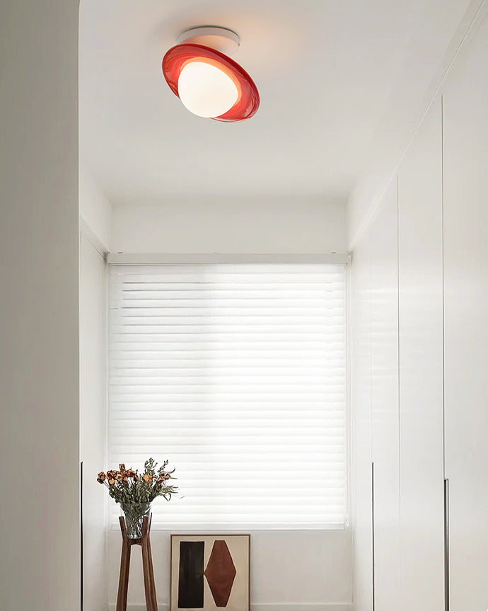 WOMO Colorful Globe Semi Flush Mount Ceiling Light-WM1205
