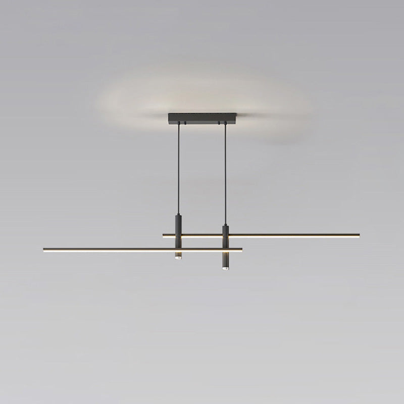 WOMO Lineare Pendelleuchte Spot Schwarz-WM2037