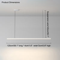 WOMO Elongated LED Chandelier Dining Table Simple-WM2011