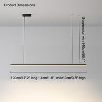 WOMO Elongated LED Chandelier Dining Table Simple-WM2011