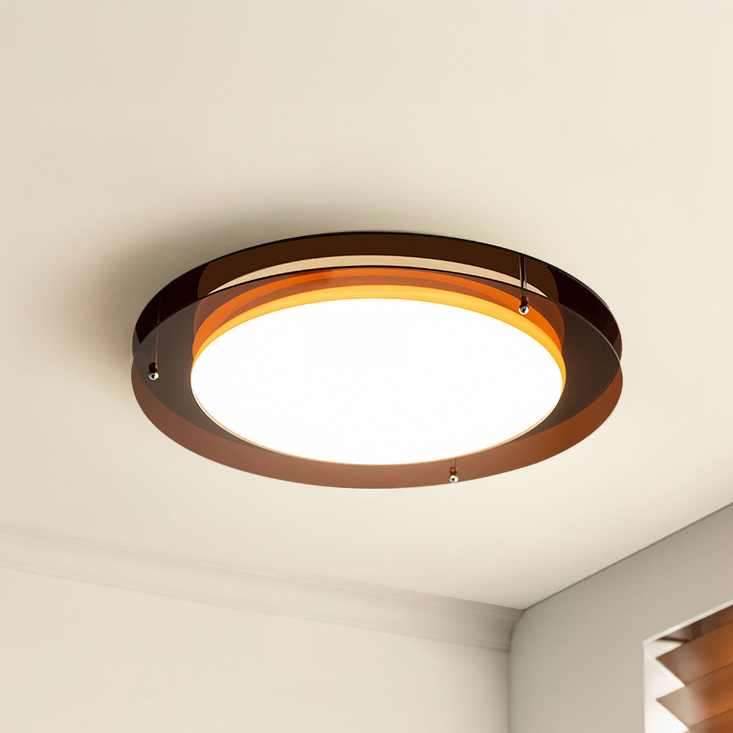 WOMO Bauhaus Round Flush Mount Ceiling Light - WM1214