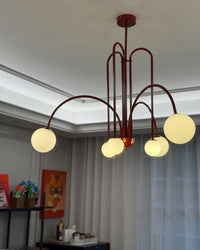 WOMO Lustre Mid-Century avec boules de verre pour salon-WM2522