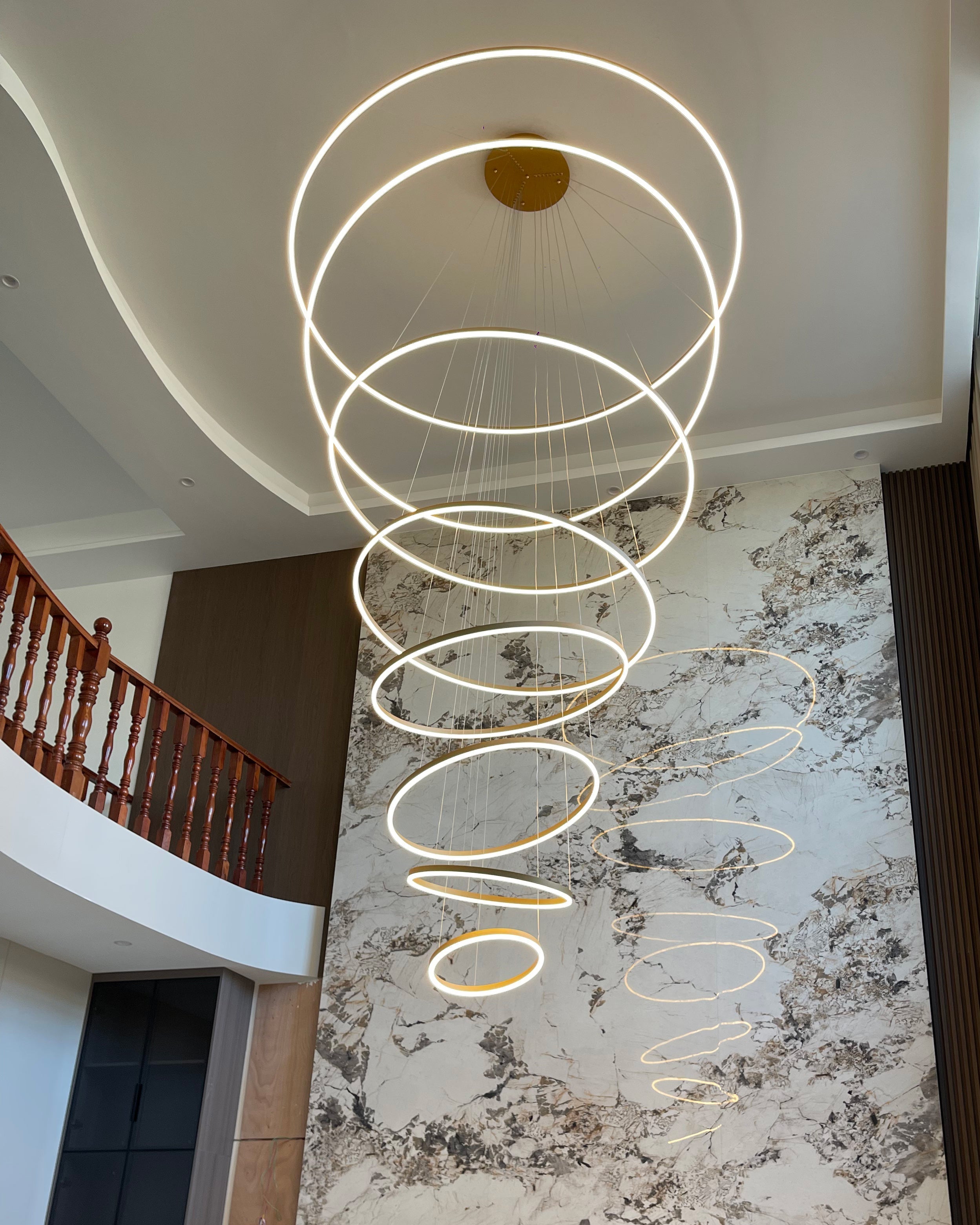 WOMO Stufenring-LED-Kronleuchter-WM2159