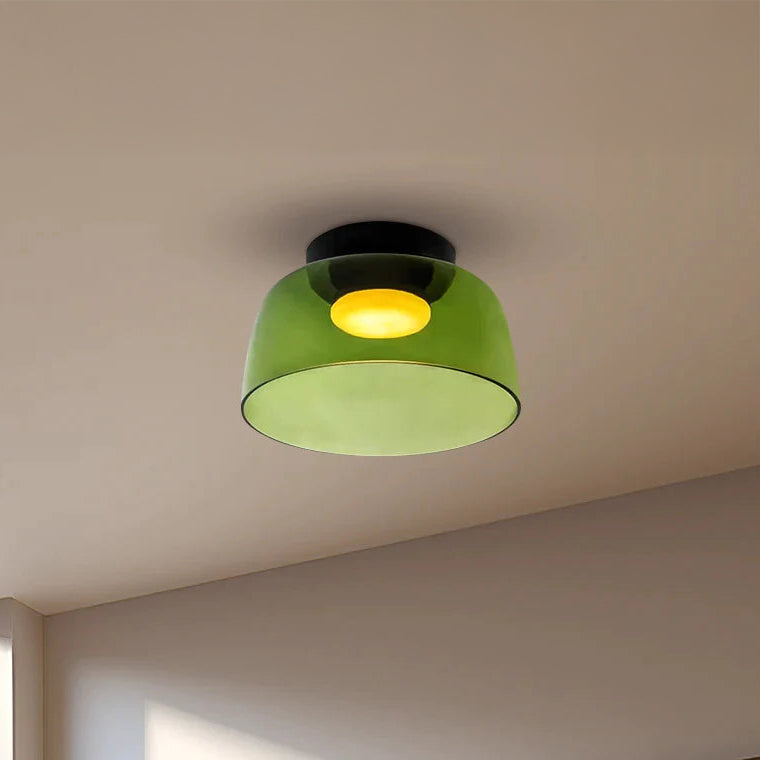WOMO Farbiges Glas Rund Deckenleuchte Einbauleuchte – WM1332