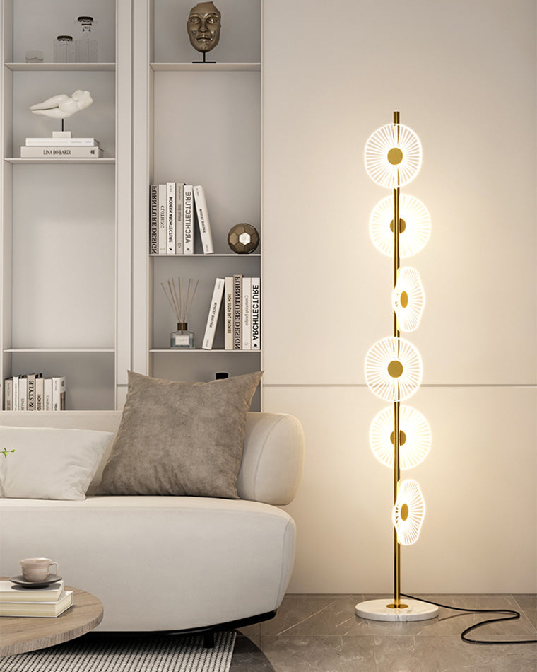 WOMO Multi-Light Dimmbare Stehlampe mit Fernbedienung-WM7075