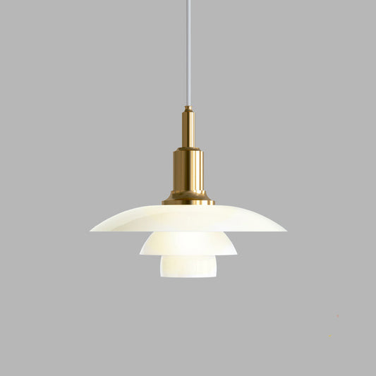 WOMO Danish Designer Milk Glass Pendant Lamp-WM2116